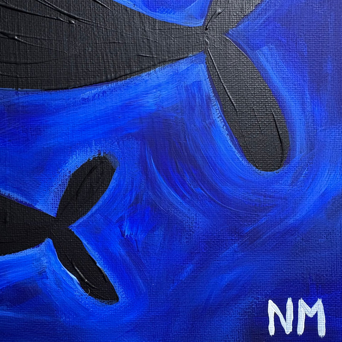 Whales in the blue.