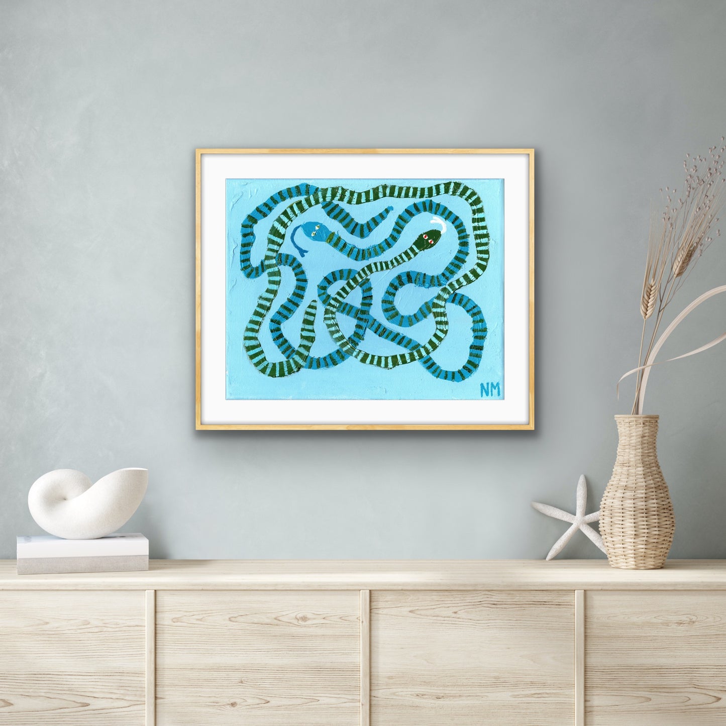 Two snakes print.