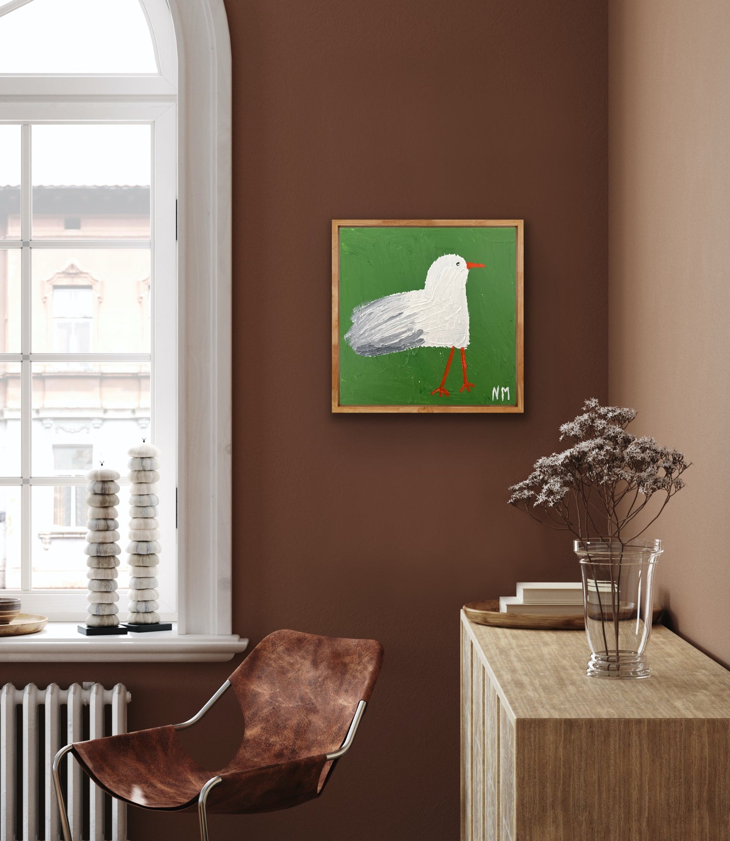 Seagull print.