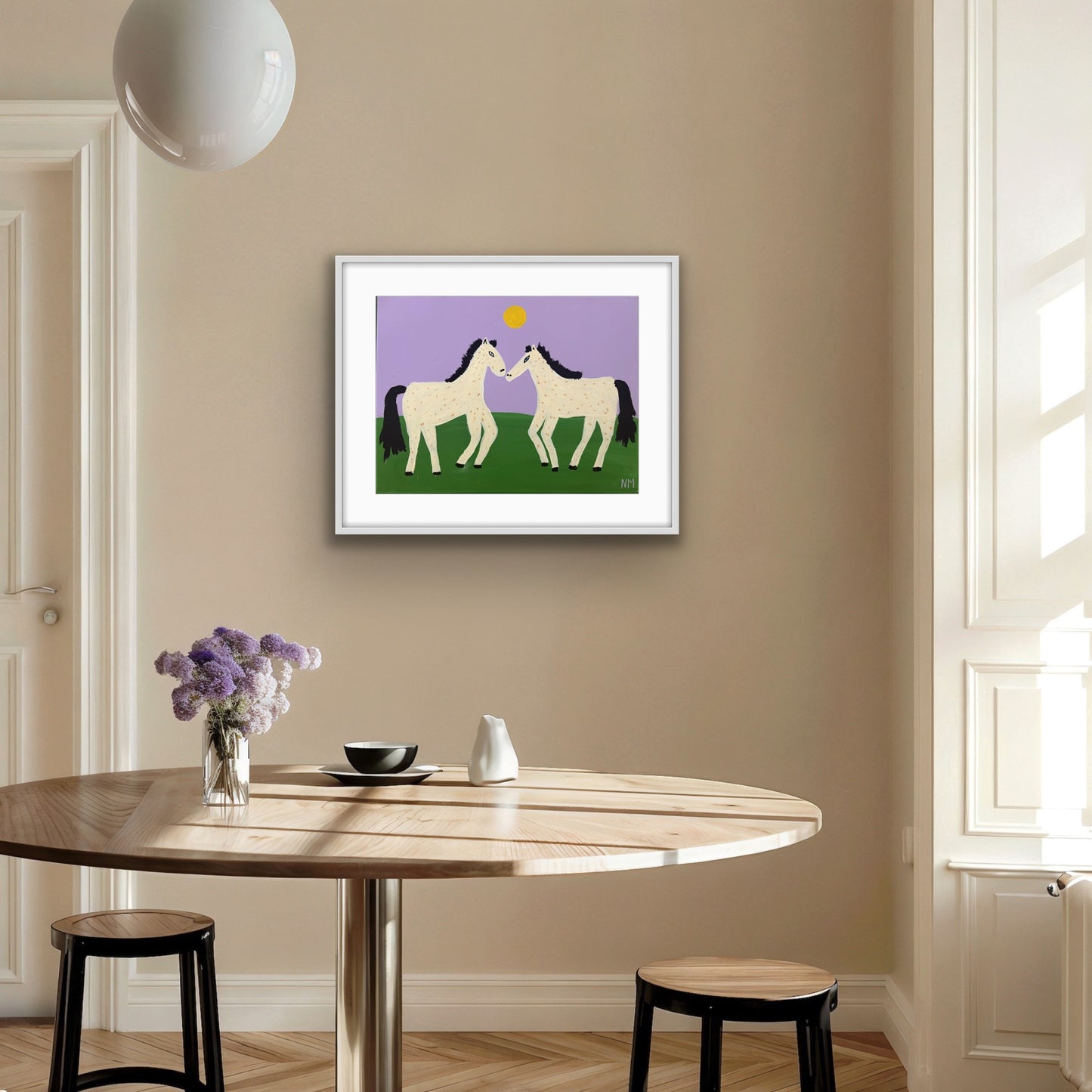 Lilac skies print.