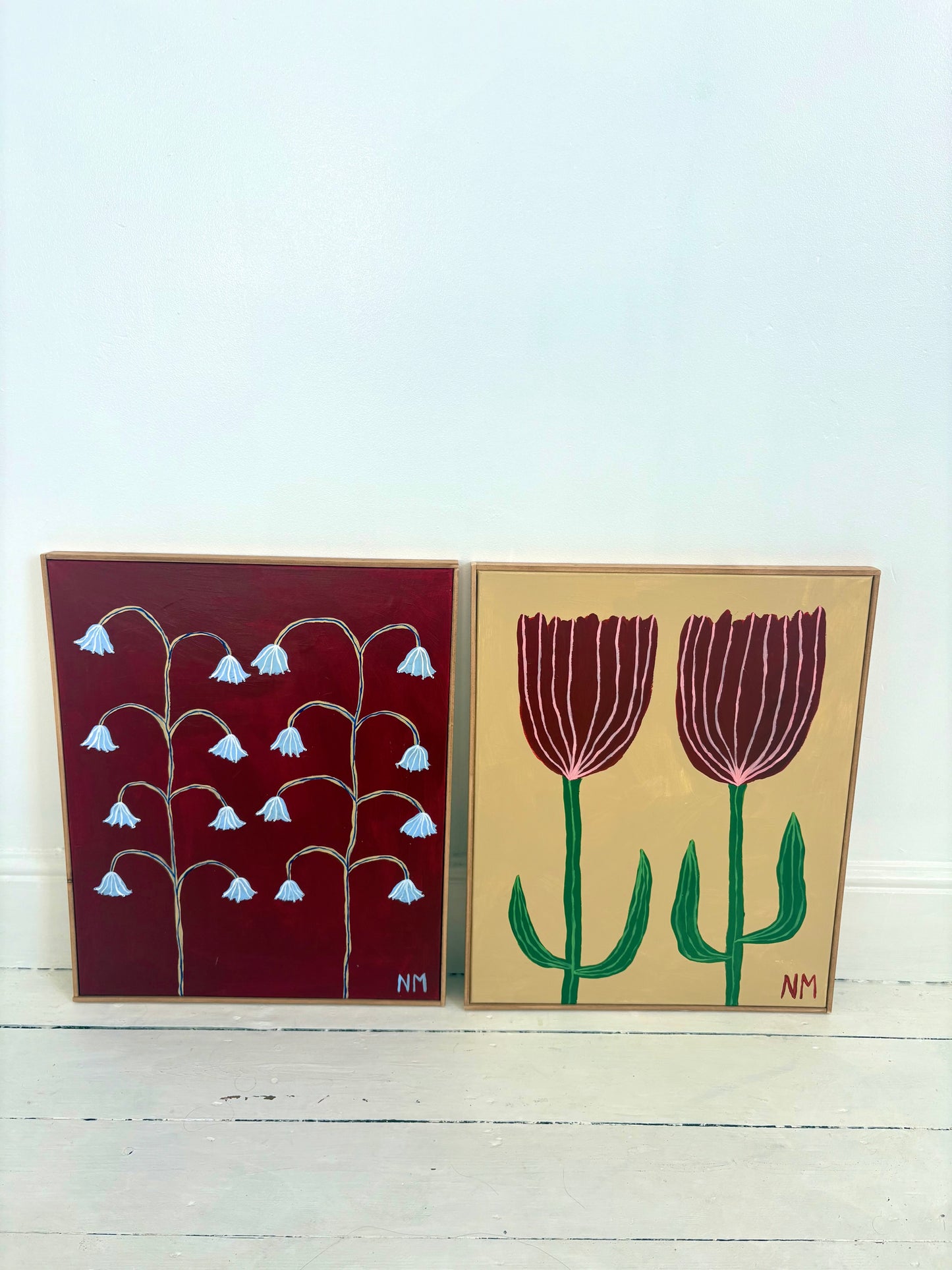 Red flowers.
