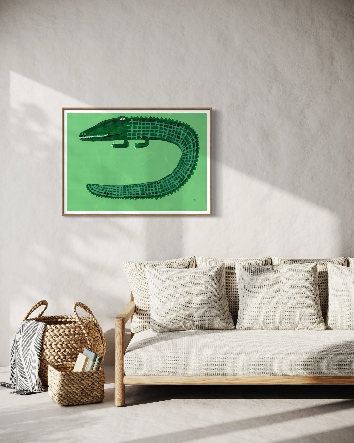 Green crocodile