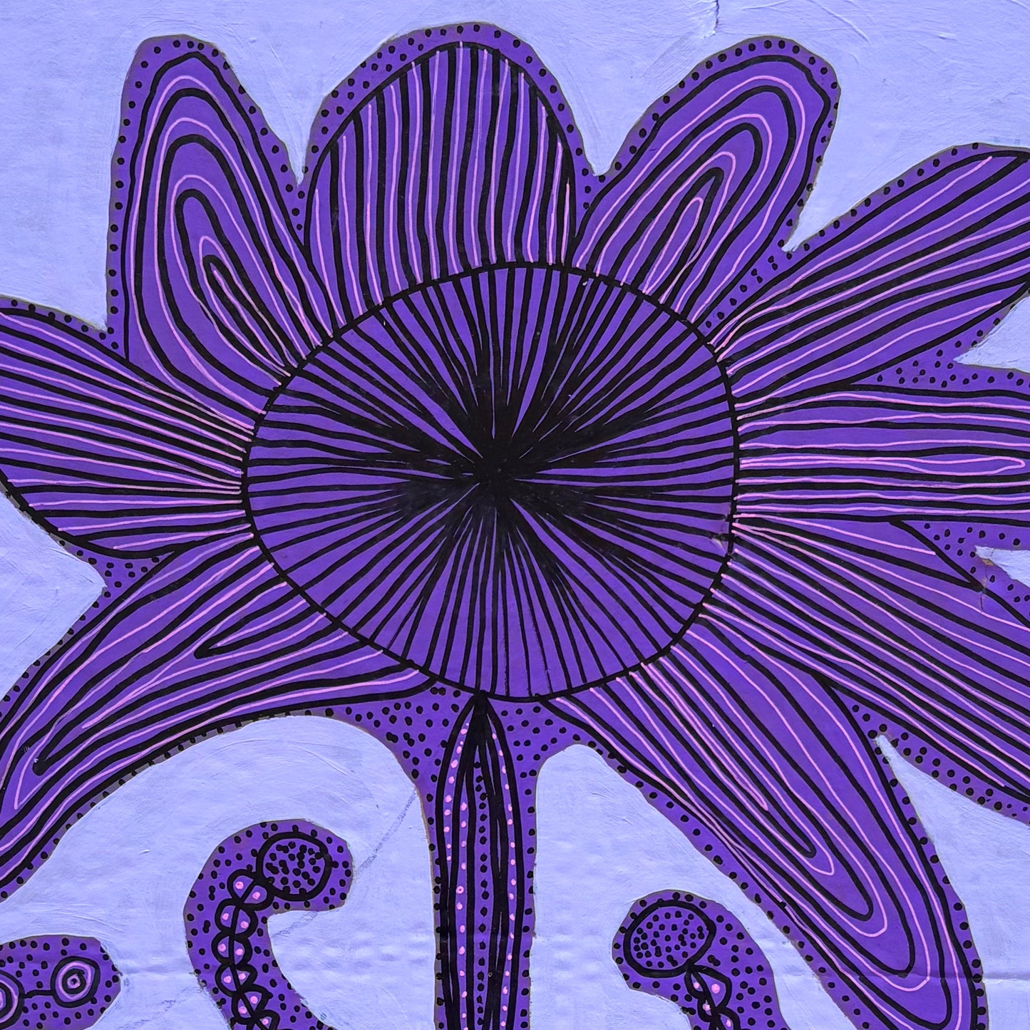 Purple flower.