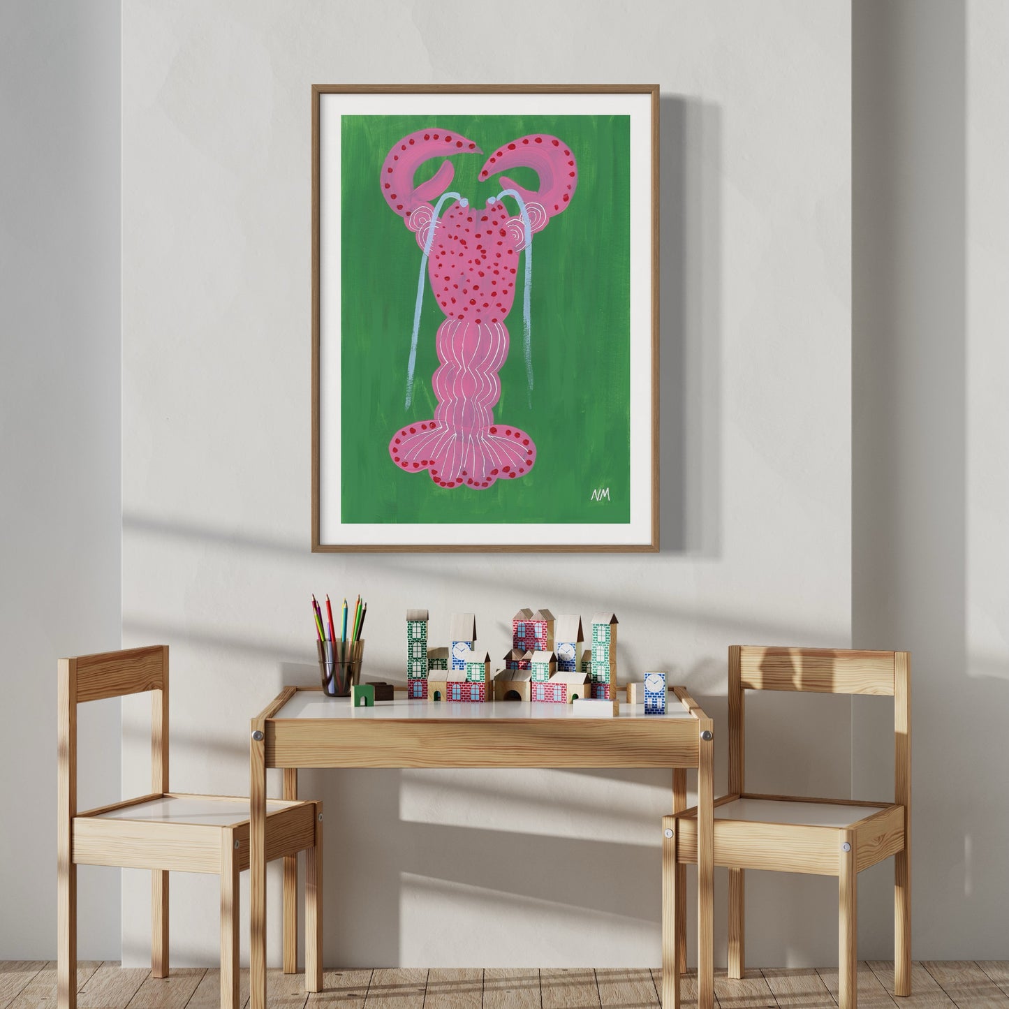 Pink lobster