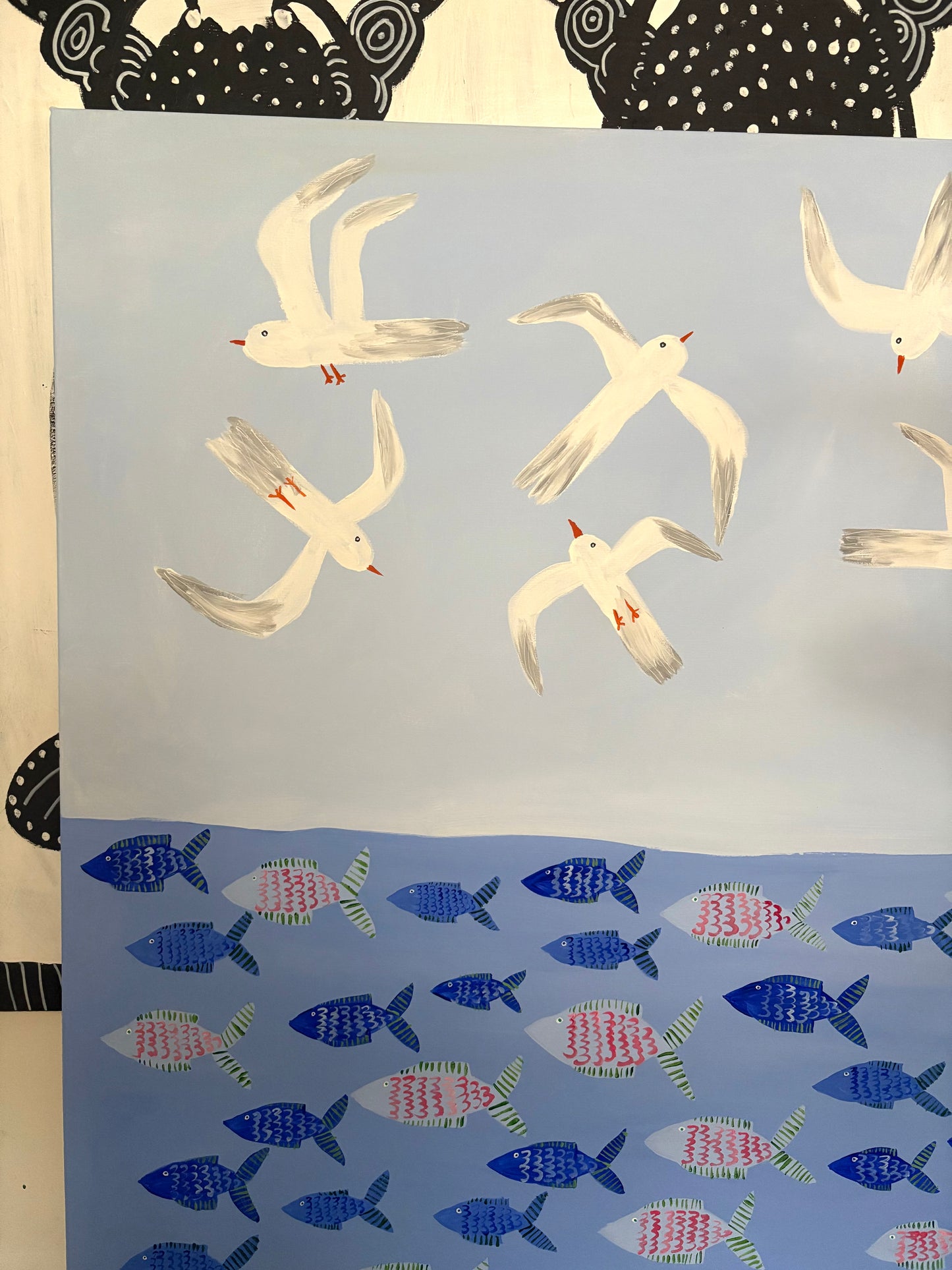 The sea and the sky.