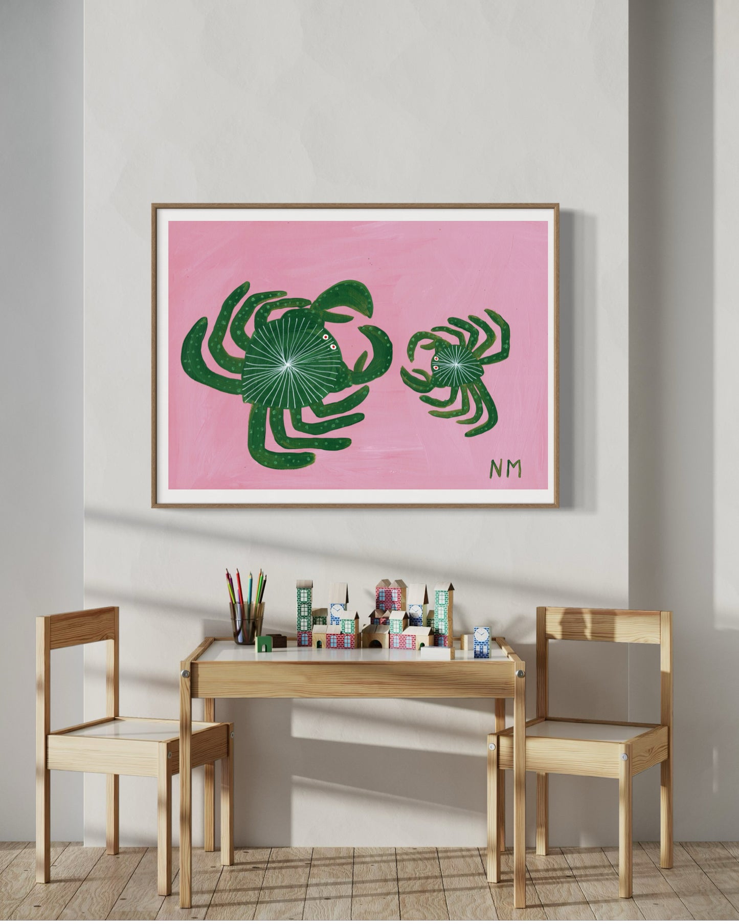 Baby crab print.