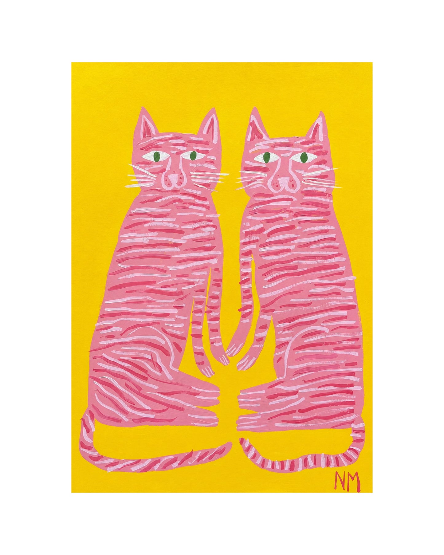 Pink tabby cats.