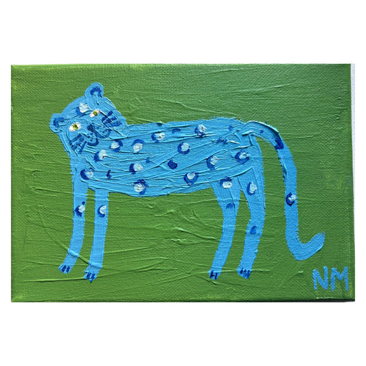 Little blue leopard.