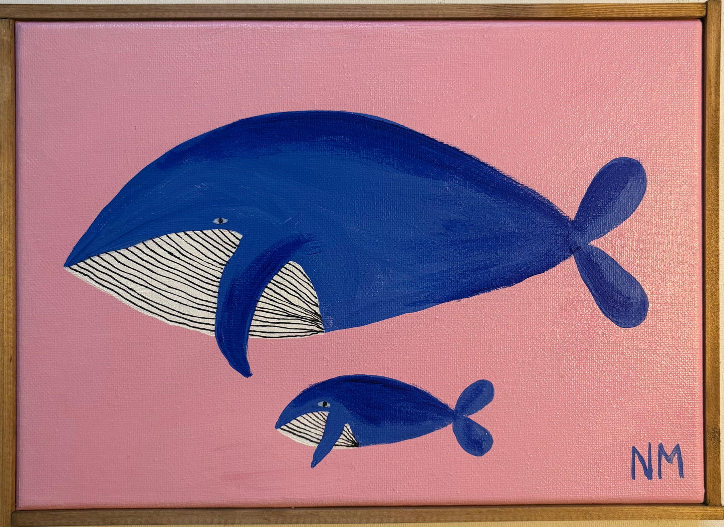 Whales In The Pink Sea.