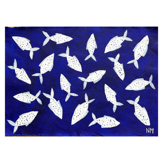 White fish in the sea.