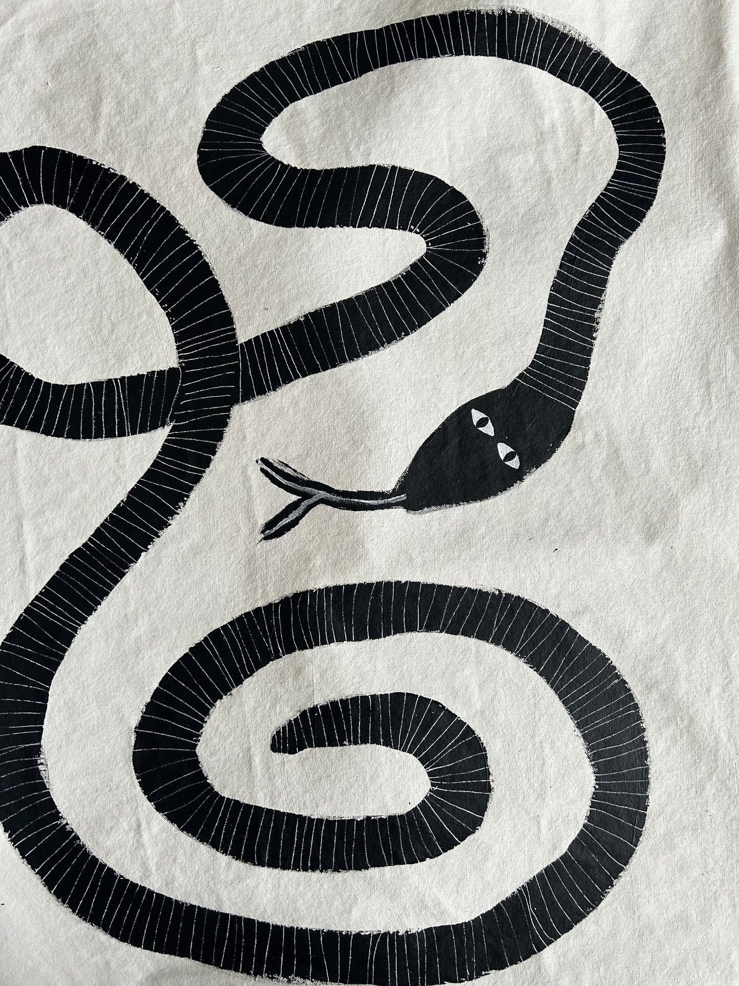 Black and white snakes