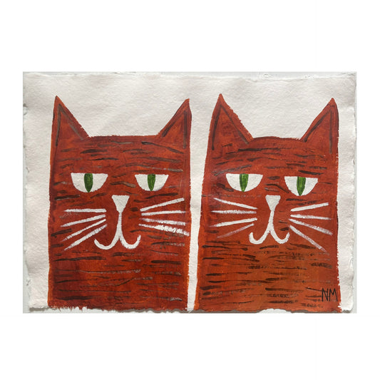 Two ginger tabby cats.