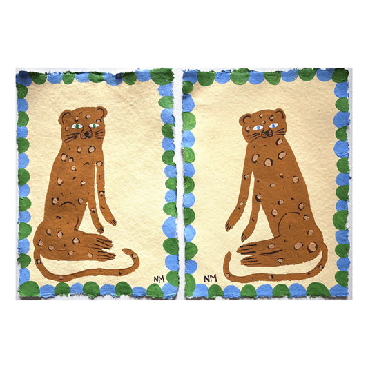 A pair of leopards.