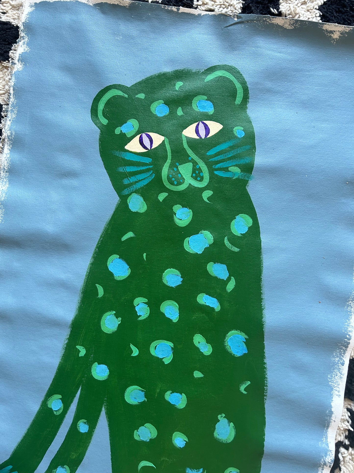 Big green leopard