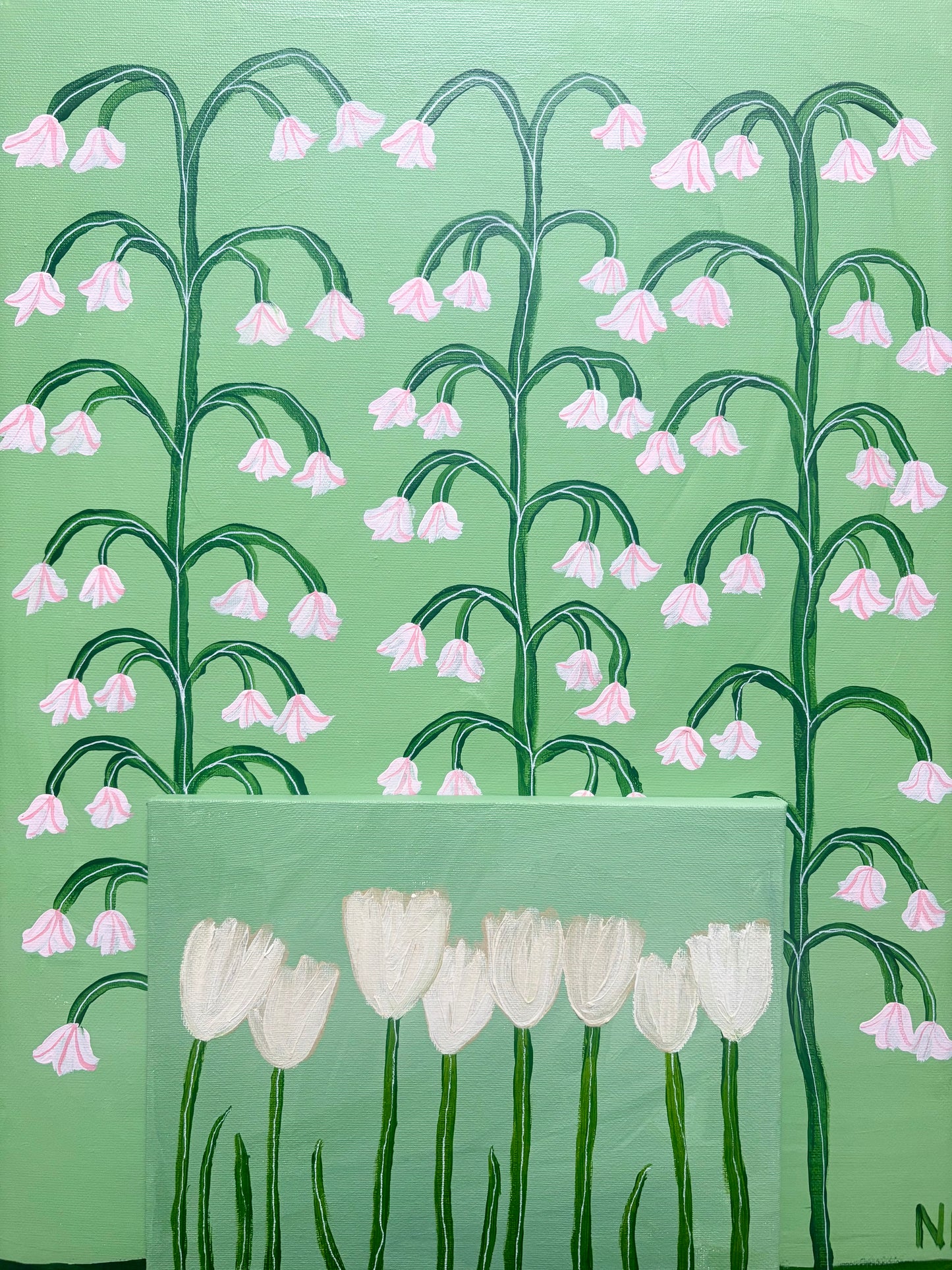 White tulips.
