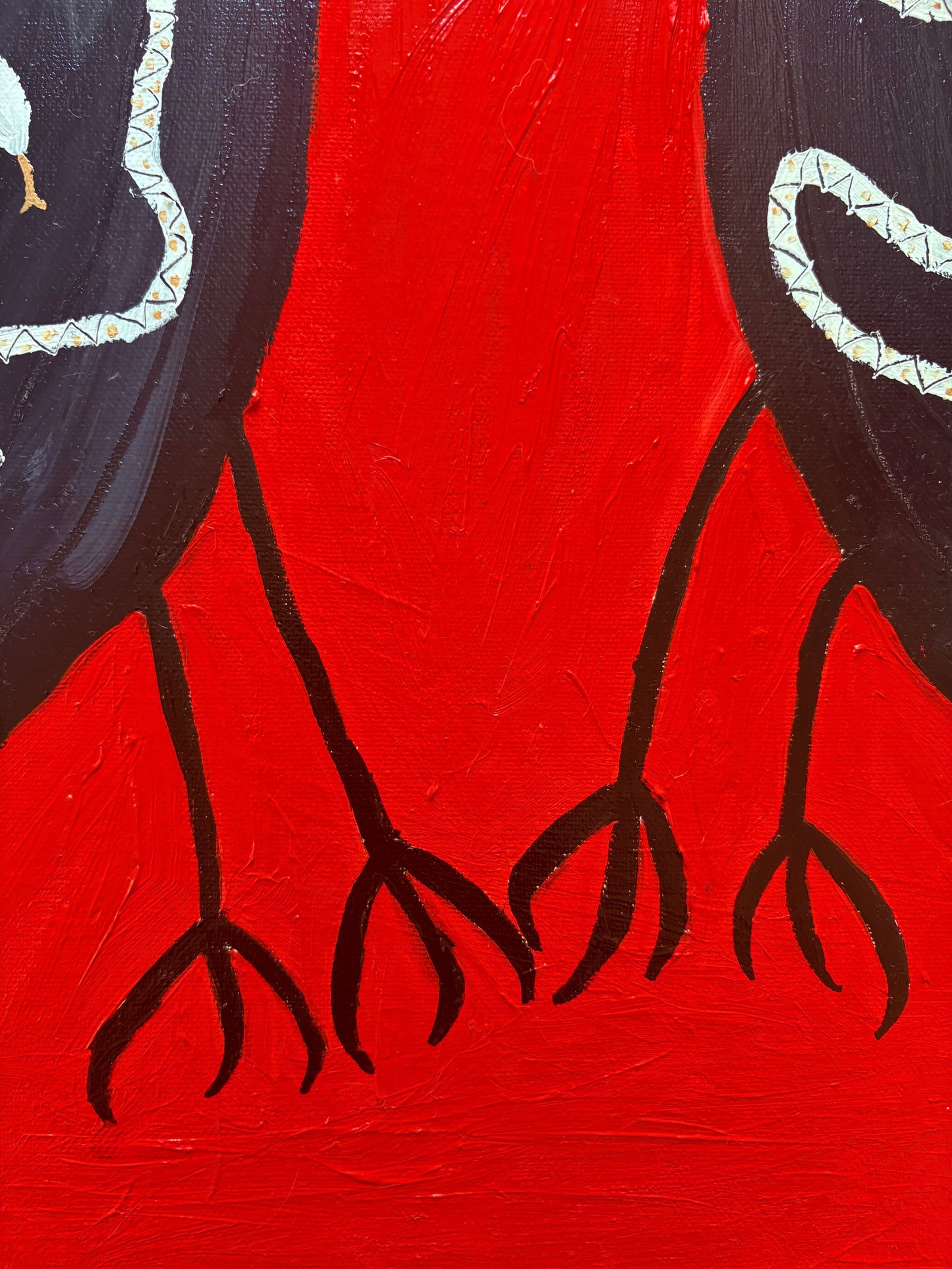 Crows and snakes.