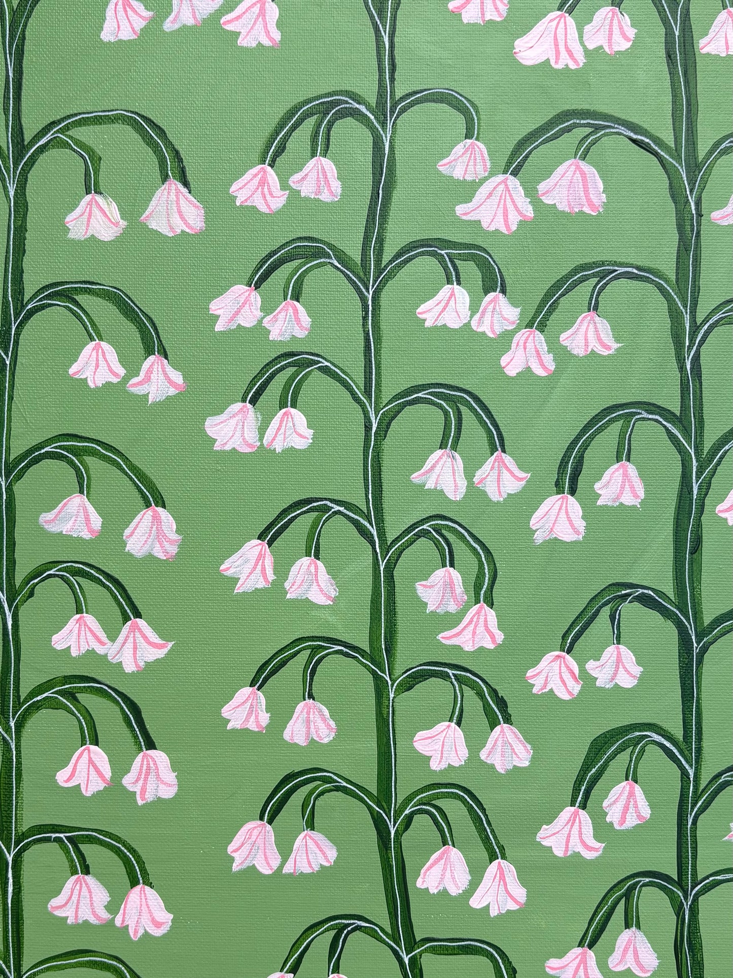 Pink lily of valley.