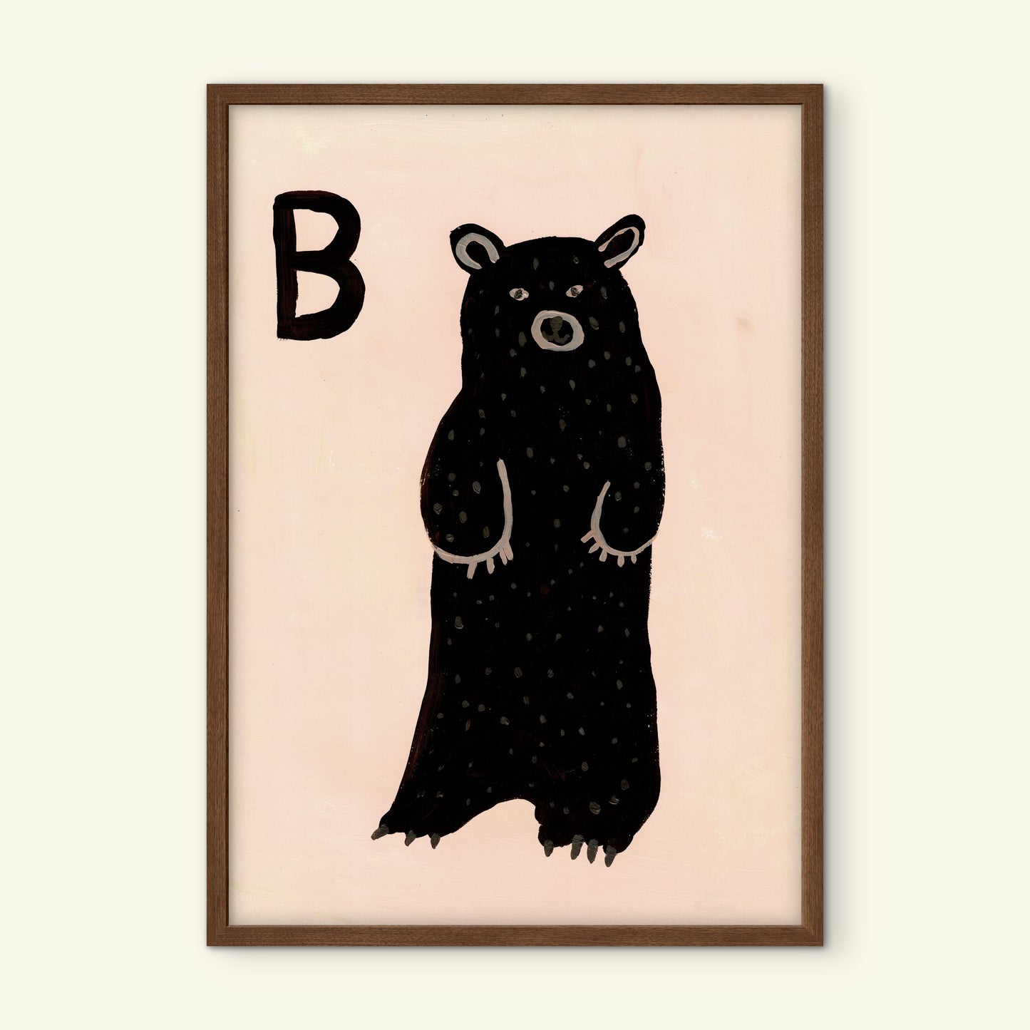 Alphabet B Bear Print.