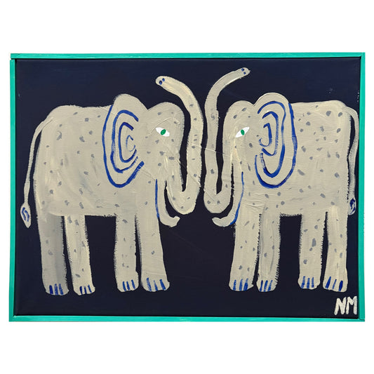 Two lovely elephants.