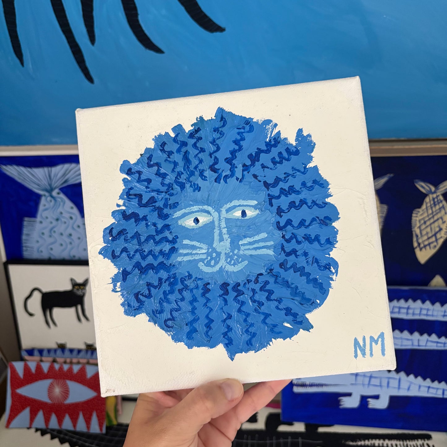 Blue lion.