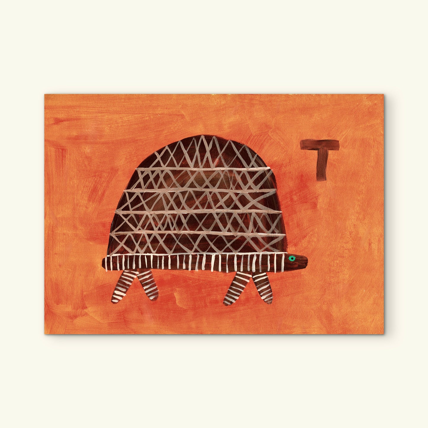 Alphabet T Tortoise Print.