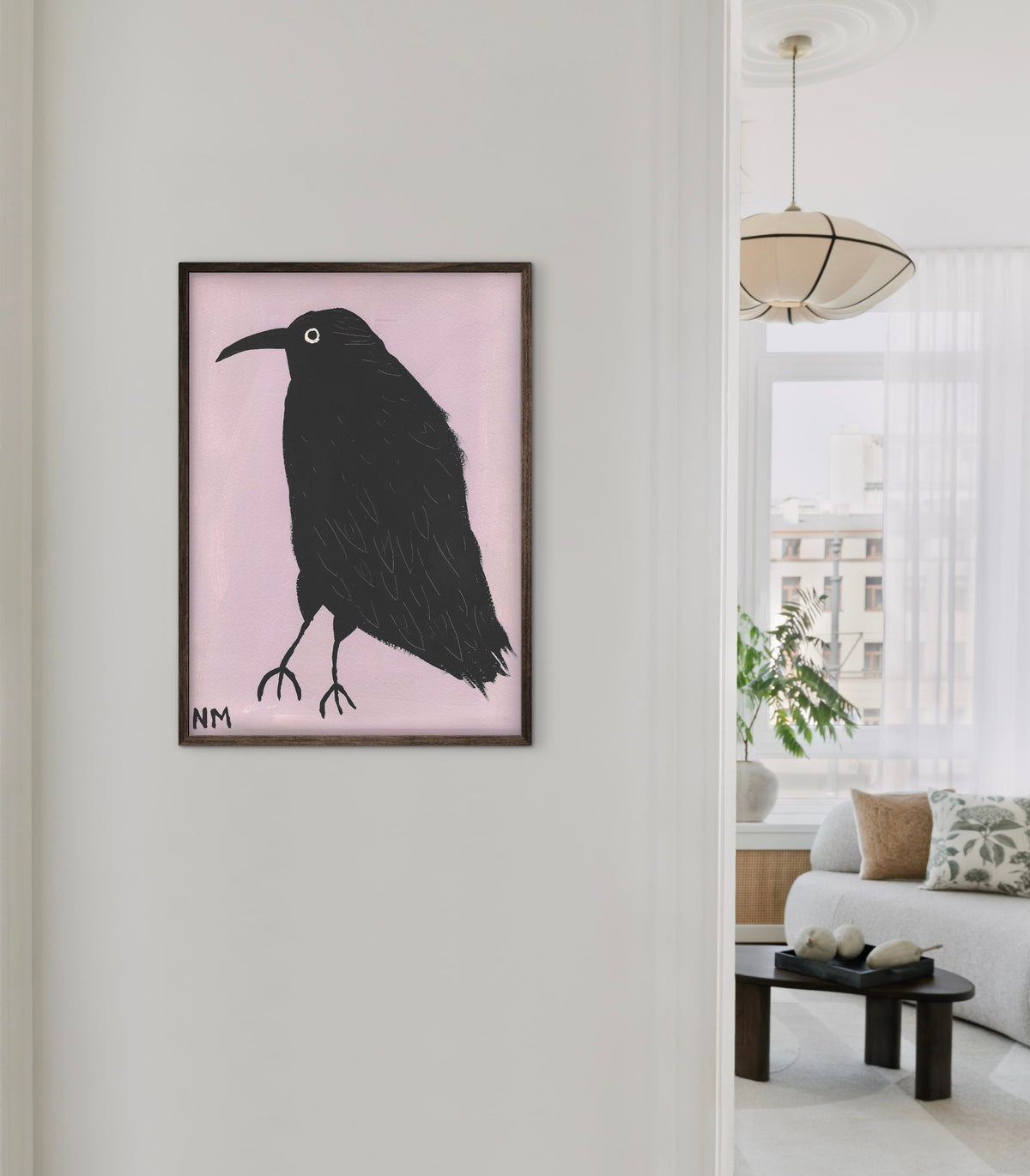 Crow print.