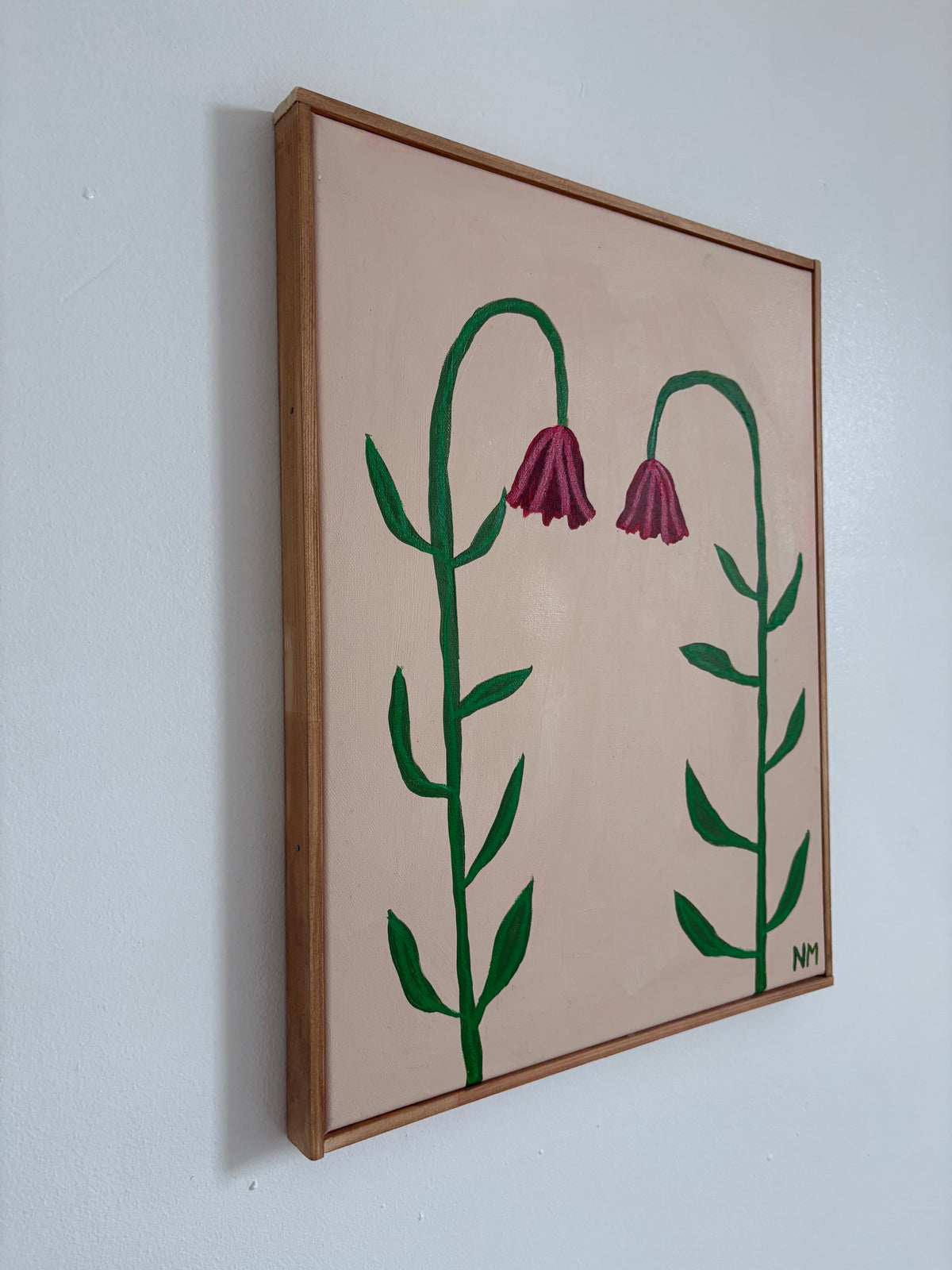 Two red flowers.