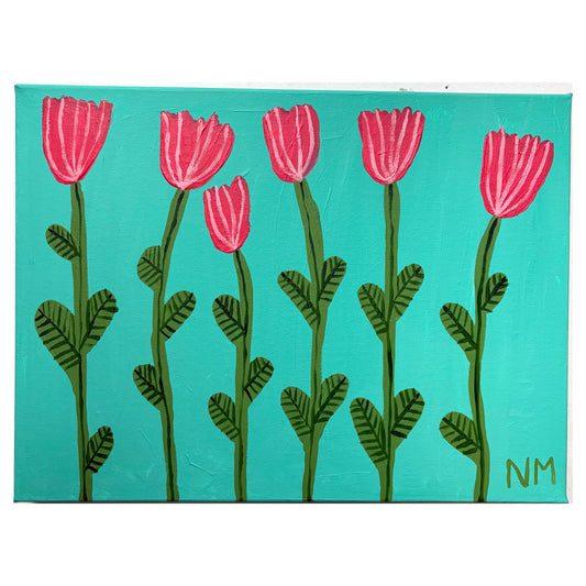 Pink tulips.