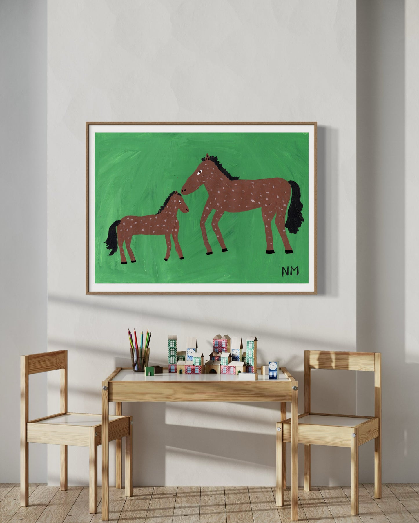 Baby horse print.