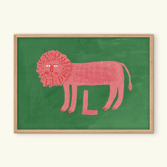 Alphabet L Lion Prints.