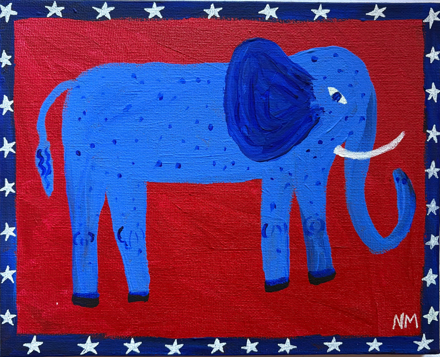 Blue elephant.