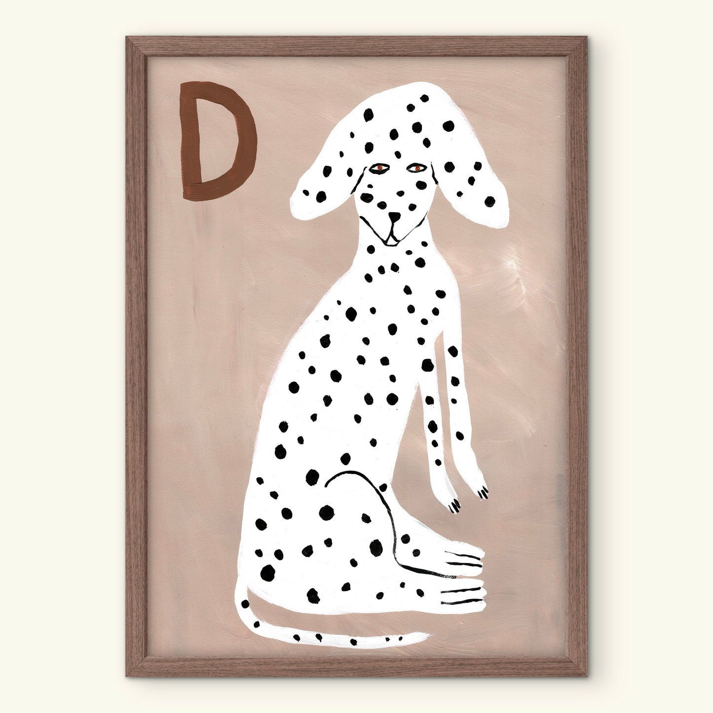 Alphabet D Dog Print.