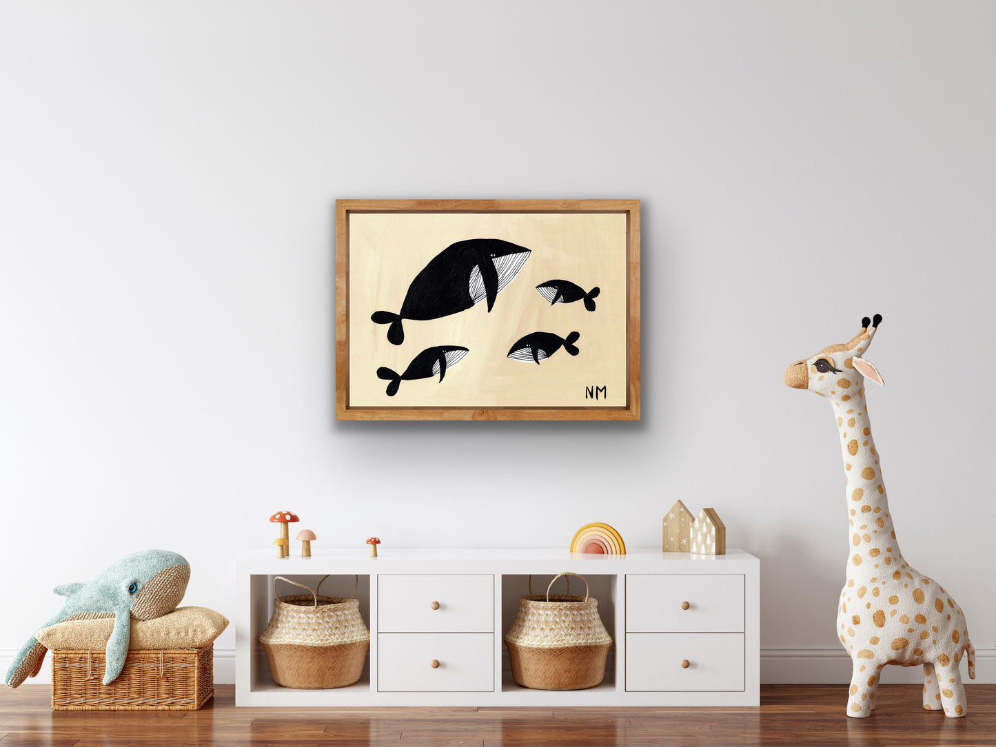 Three baby whales.