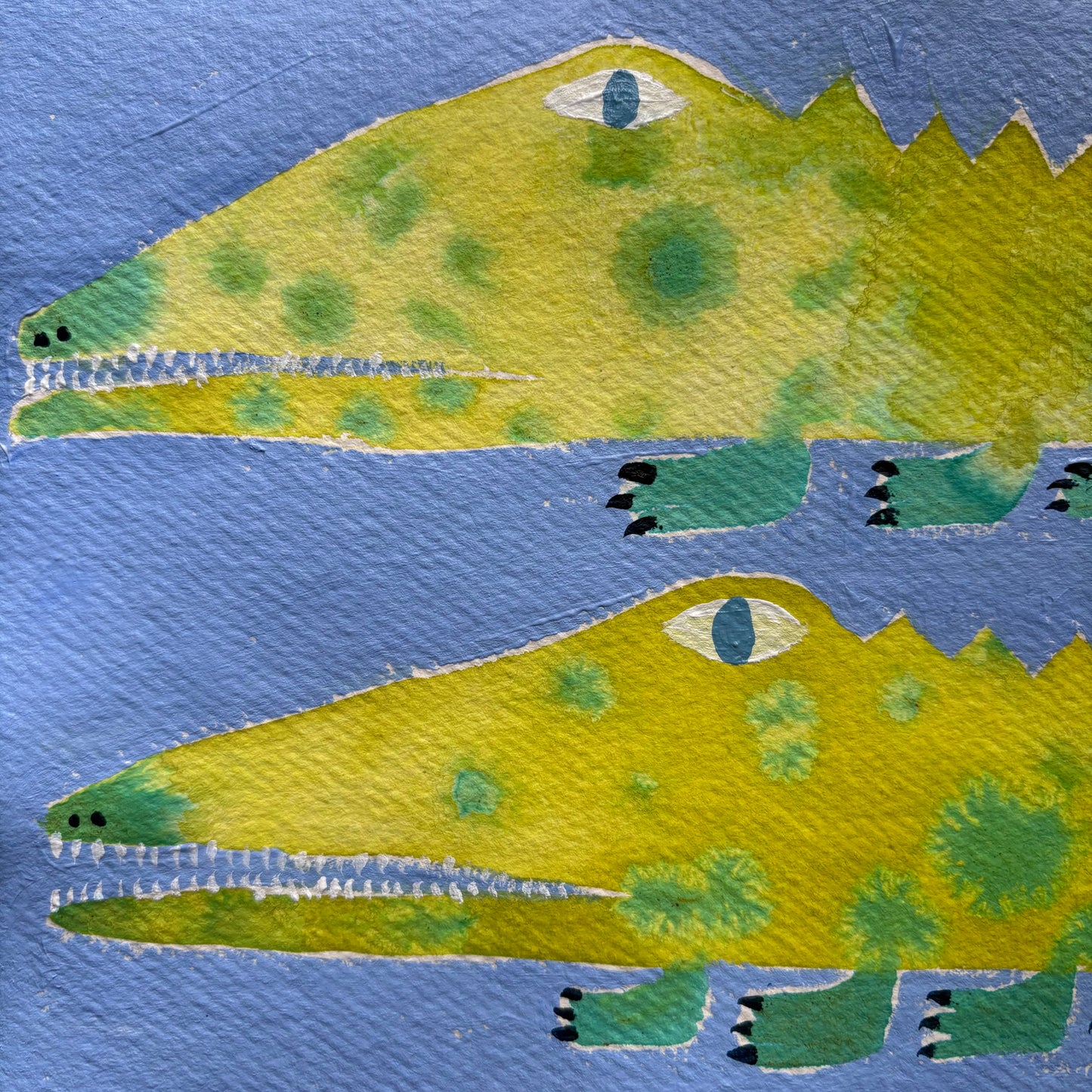 Spotty crocs.