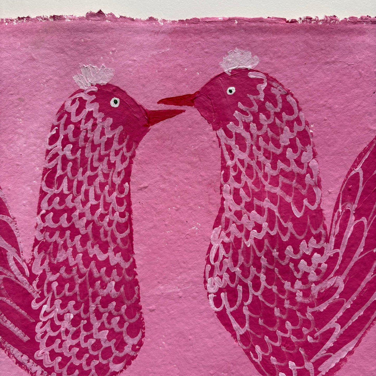 Pink chickens.