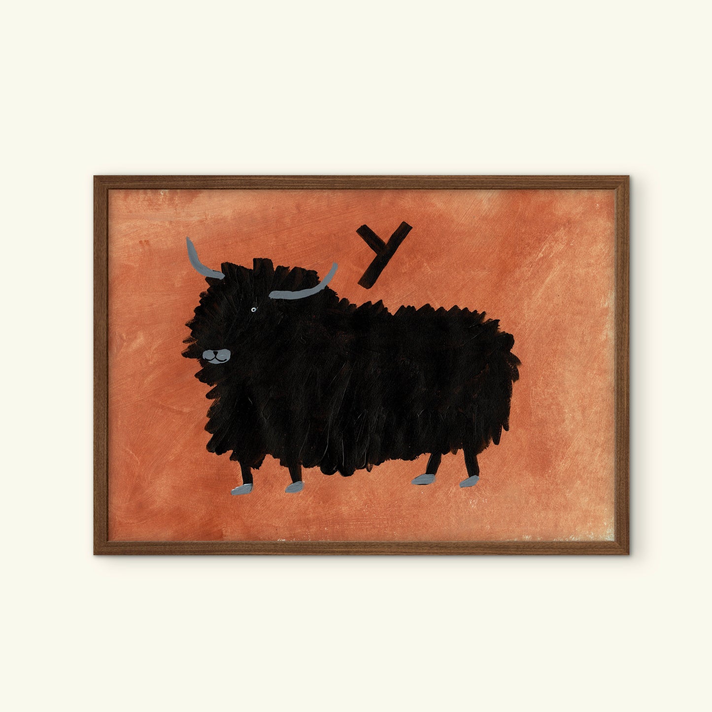 Alphabet Y Yak Print.