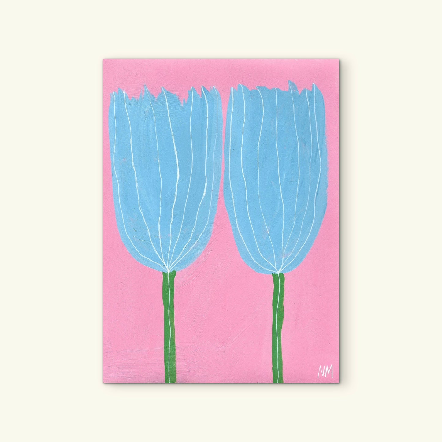 Bright tulips print.