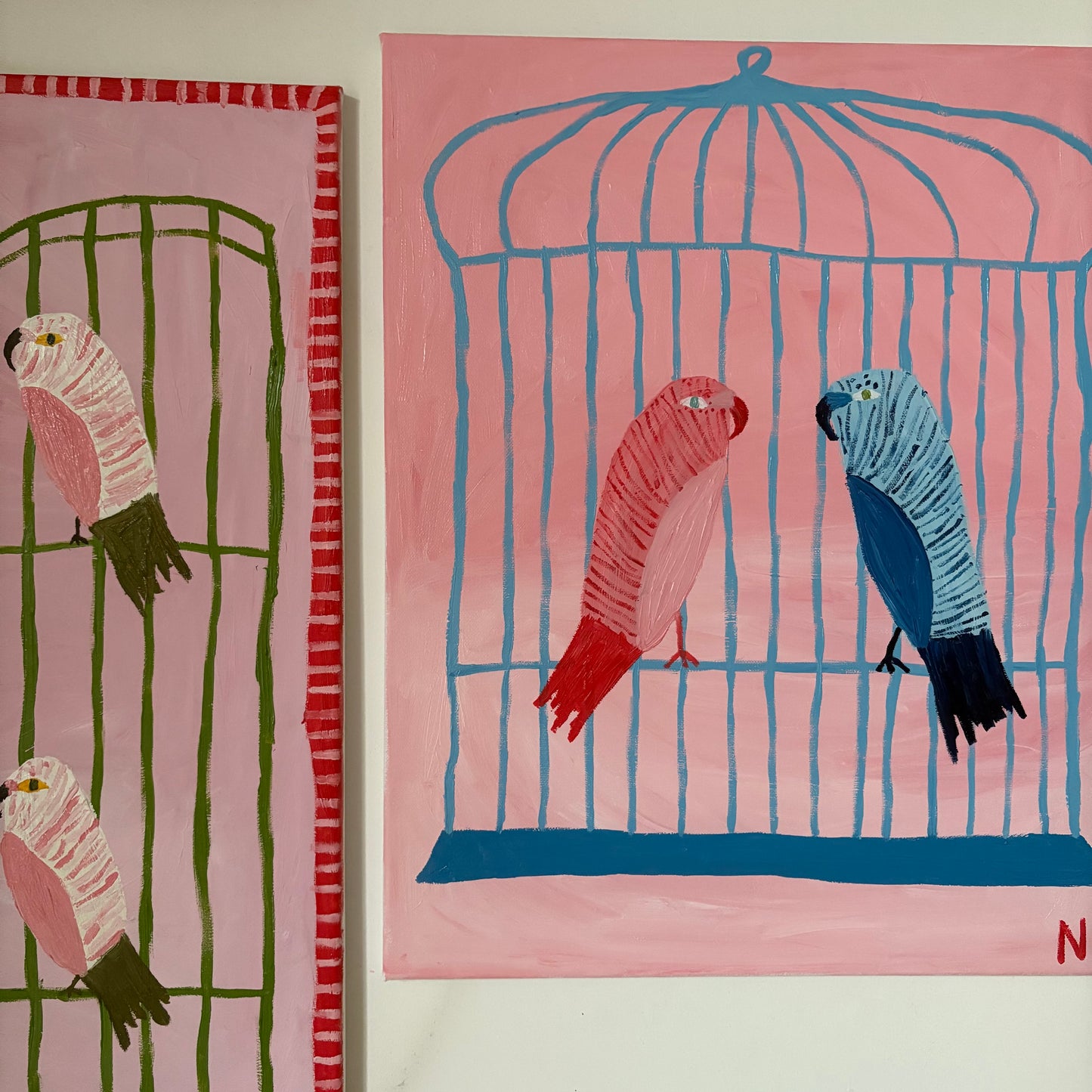 Birds in love