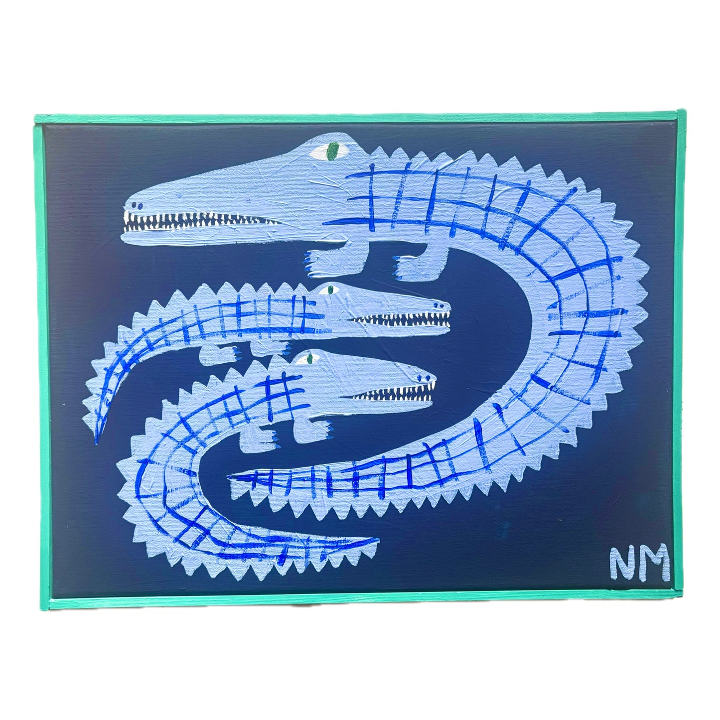 Blue crocodiles.