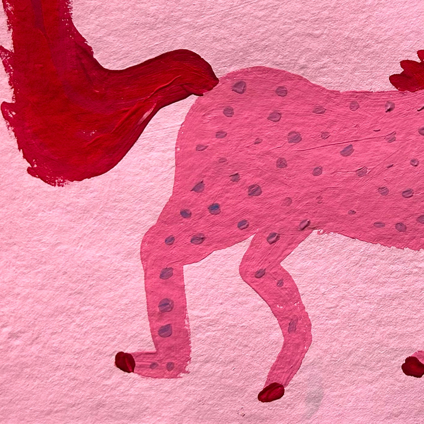 Pink horse