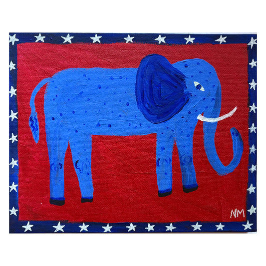 Blue elephant.