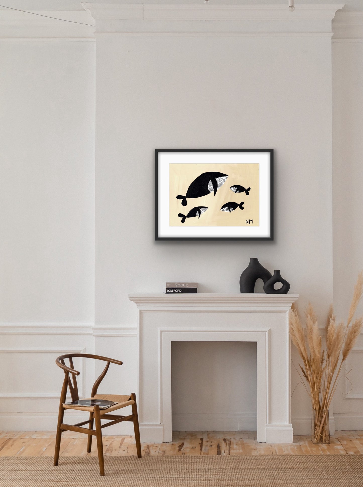 Three baby whales.