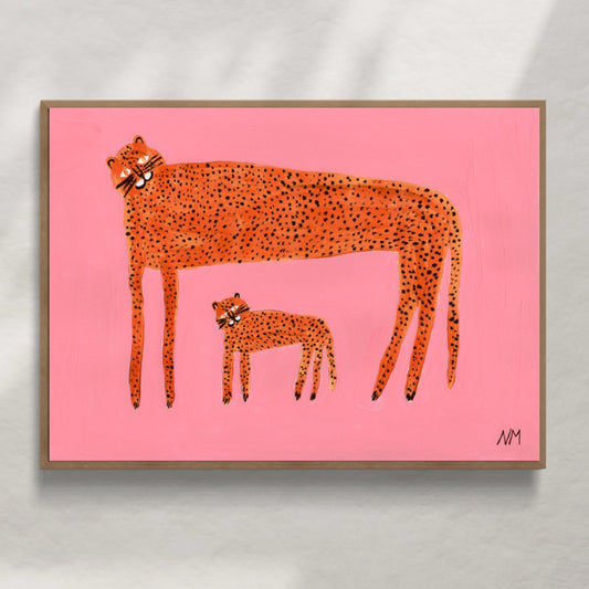 Pink baby leopard print.