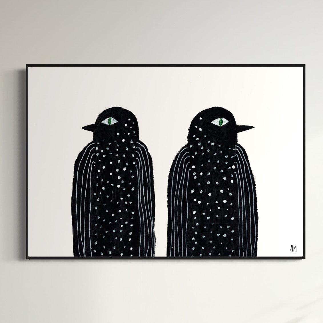 Two black birds