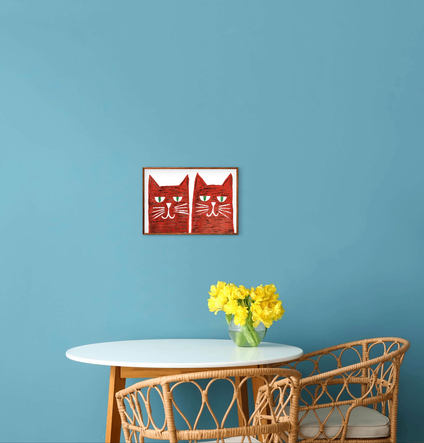 Ginger Tabby Cats Print.