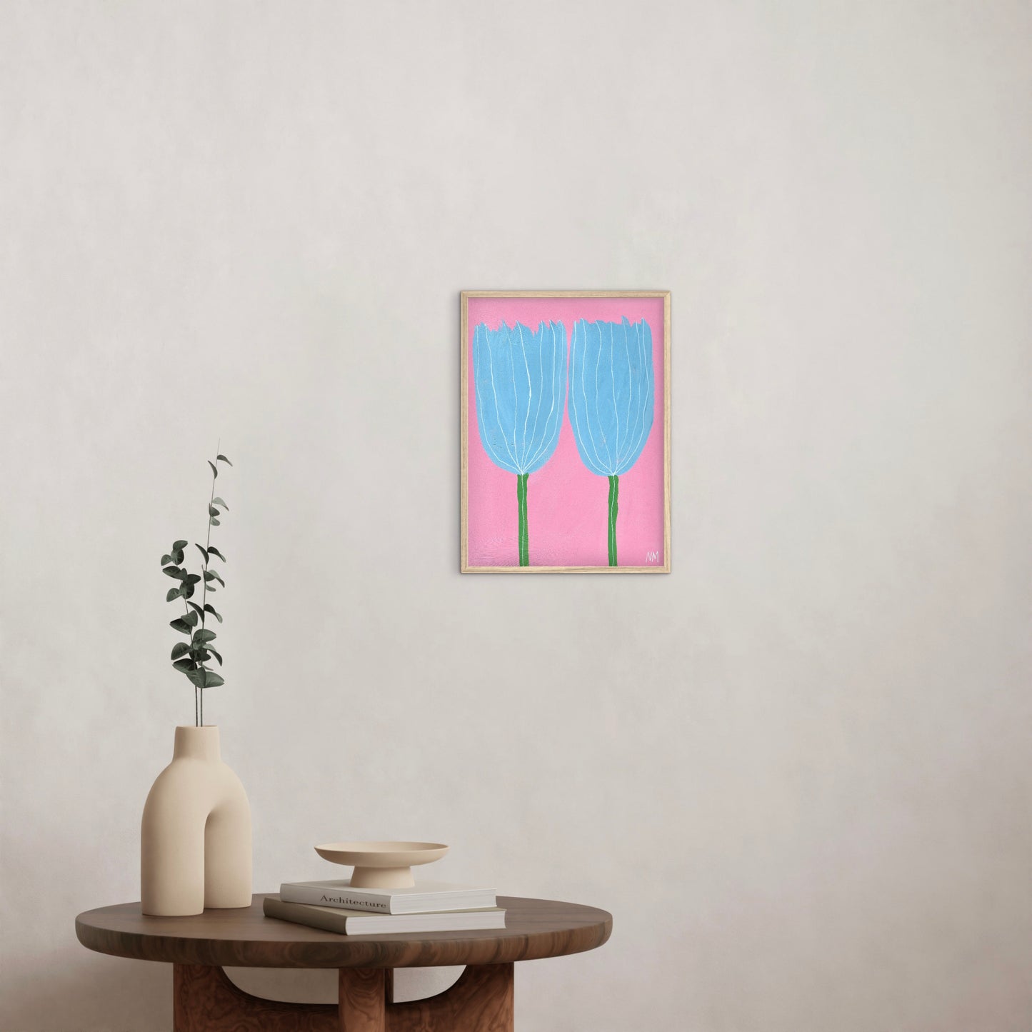 Bright tulips print.