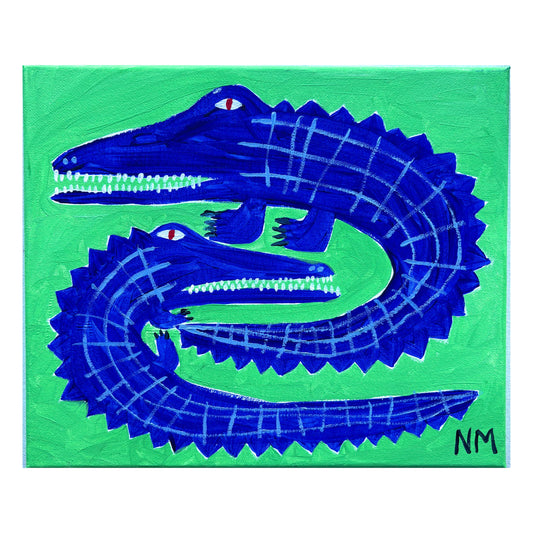 Blue crocodiles.