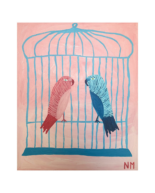 Birds in love