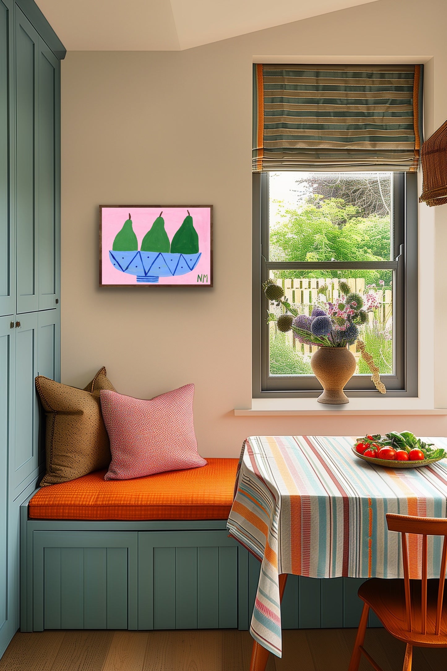 Three pears print.