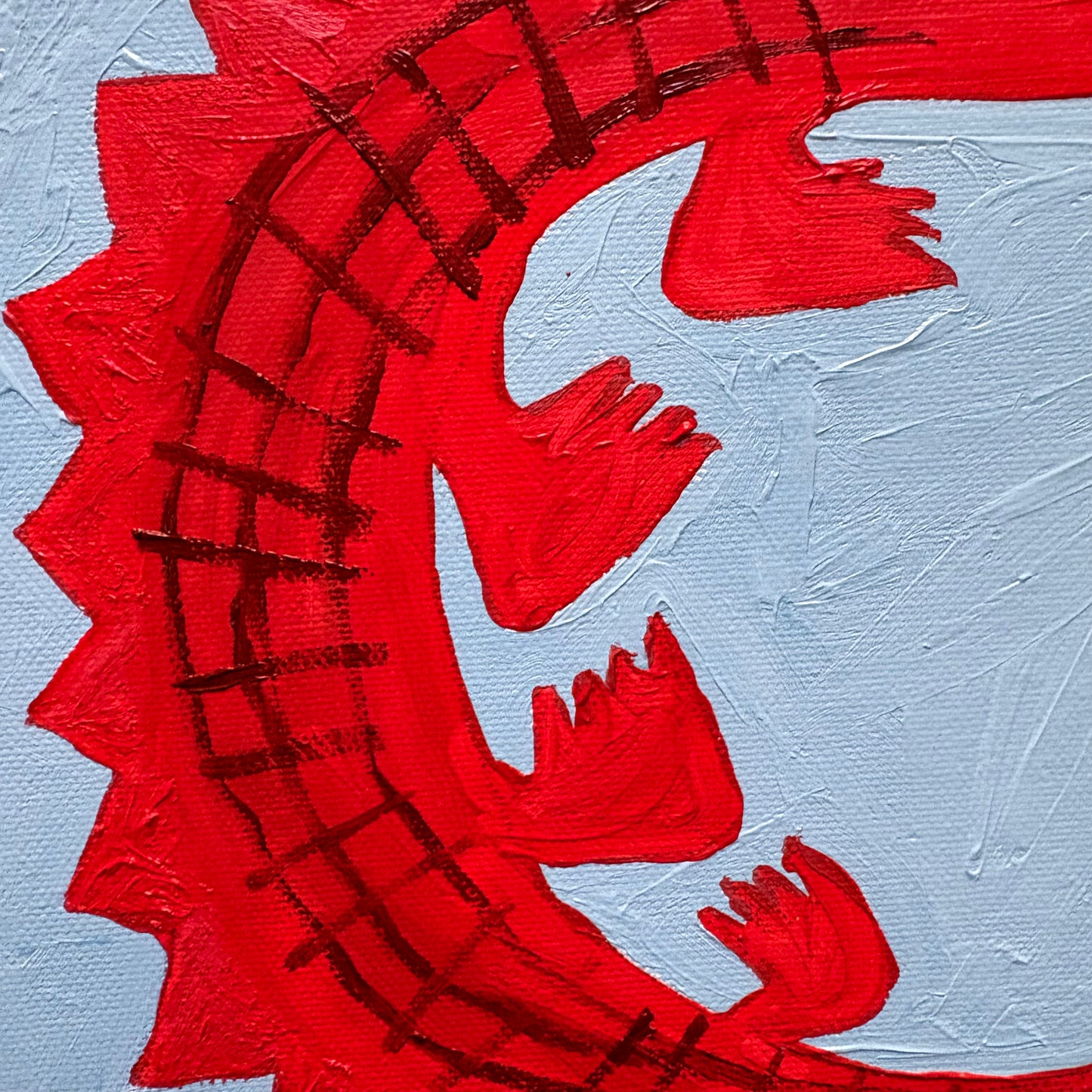 Red crocodile.